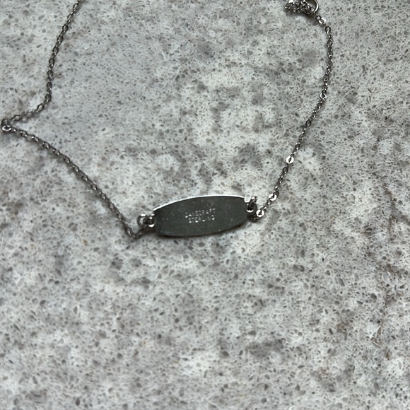 Sterling silver blank name plate bracelet - Picture 3 of 3